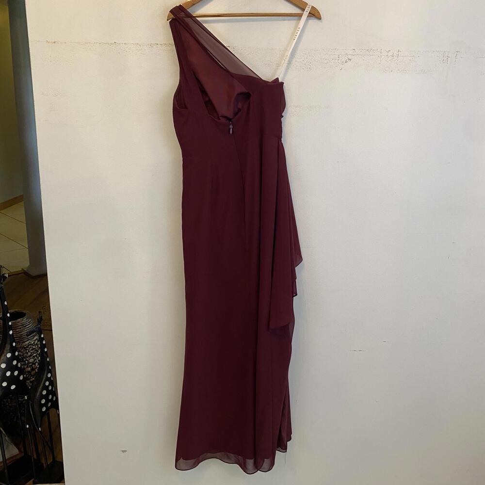 AZAZIE Burgundy Latrice maxi bridesmaids dress sz 6 - Picture 6 of 7